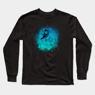 The Deranged King (Aqua) : A Fantasy Character Long Sleeve T-Shirt